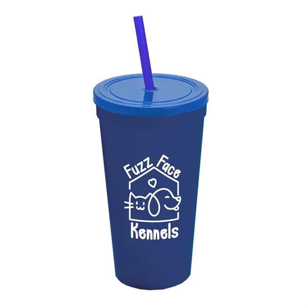 24 Oz. Stadium Cup With Straw And Lid... from ASI 40480 Koozie Group