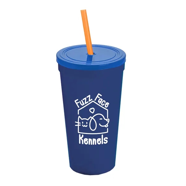 24 Oz. Stadium Cup With Straw And Lid... from ASI 40480 Koozie Group
