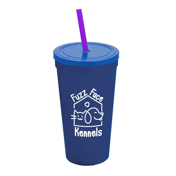 24 Oz. Stadium Cup With Straw And Lid... from ASI 40480 Koozie Group