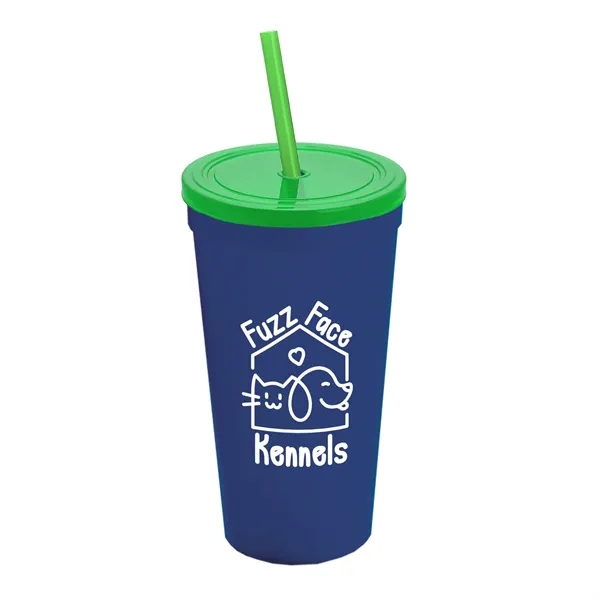 24 Oz. Stadium Cup With Straw And Lid... from ASI 40480 Koozie Group