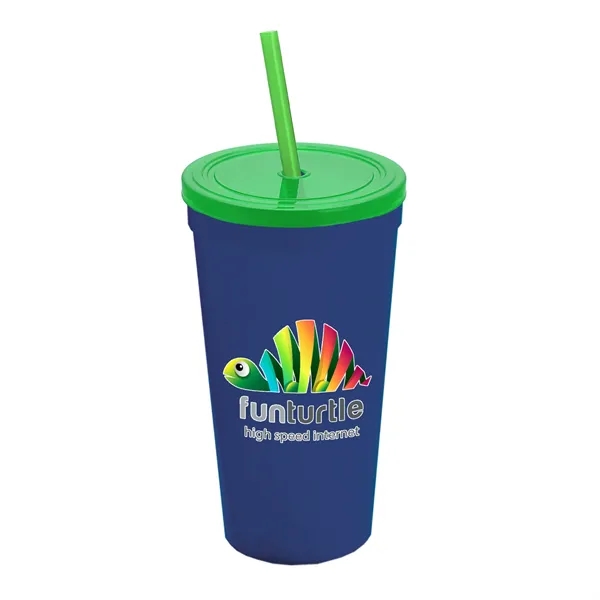 24 Oz. Stadium Cup With Straw And Lid... from ASI 40480 Koozie Group