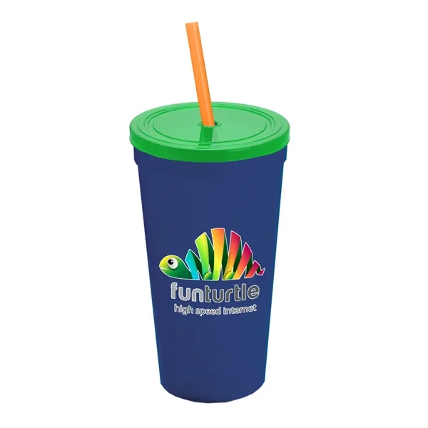 24 Oz. Stadium Cup With Straw And Lid... from ASI 40480 Koozie Group