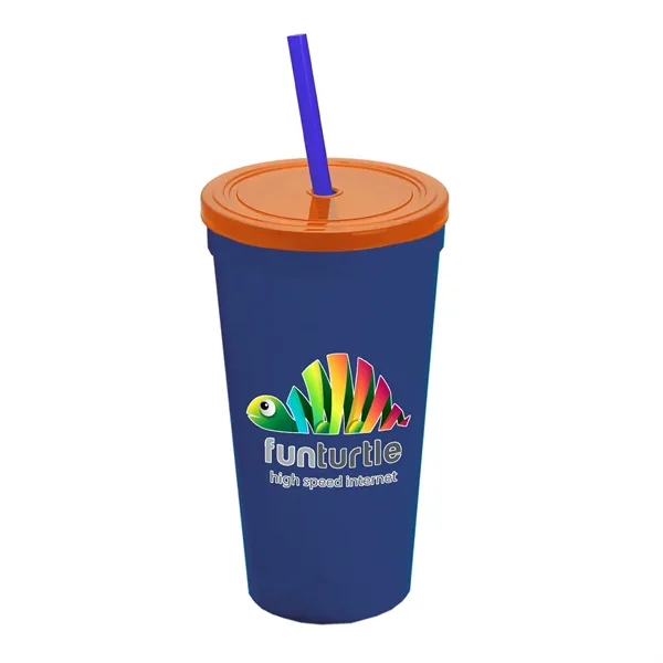 24 Oz. Stadium Cup With Straw And Lid... from ASI 40480 Koozie Group