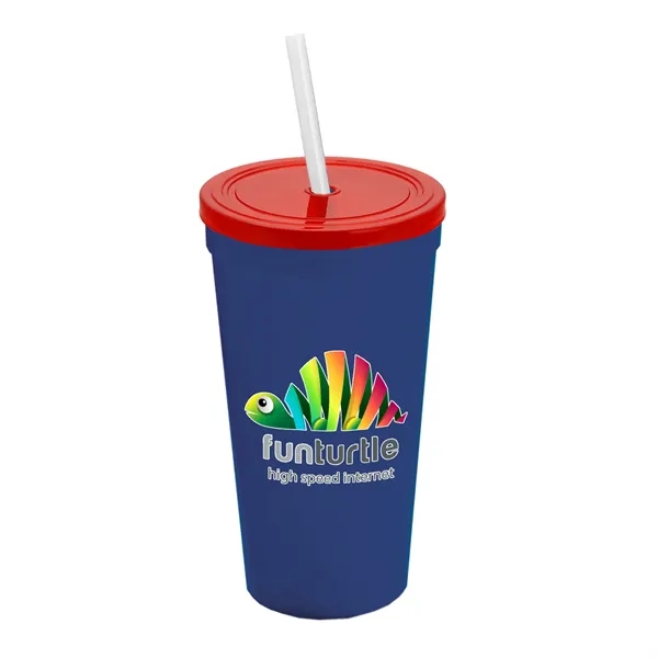 24 Oz. Stadium Cup With Straw And Lid... from ASI 40480 Koozie Group