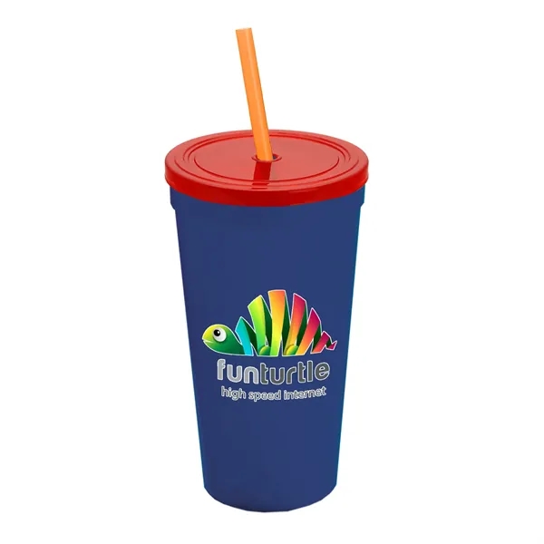 24 Oz. Stadium Cup With Straw And Lid... from ASI 40480 Koozie Group