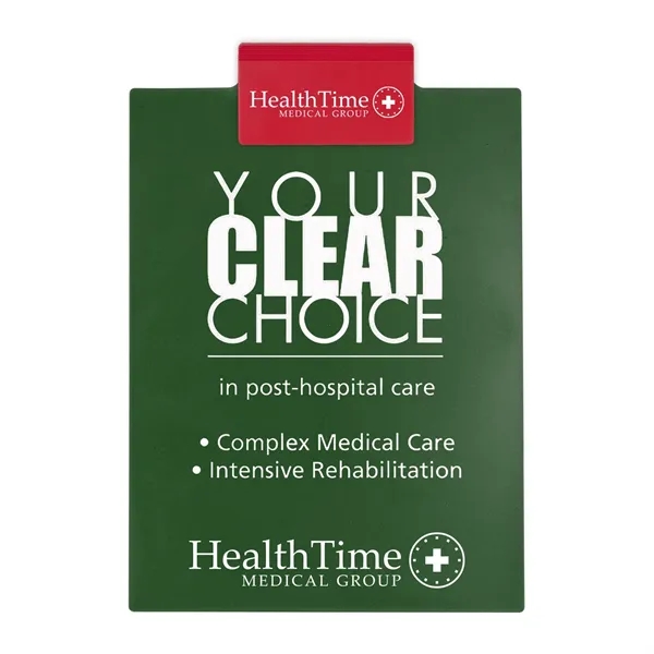 Letter clipboard holds an 8 1/2" x 11" writing pad with... from ASI 40480 Koozie Group