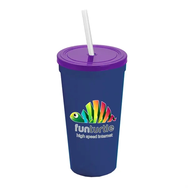 24 Oz. Stadium Cup With Straw And Lid... from ASI 40480 Koozie Group