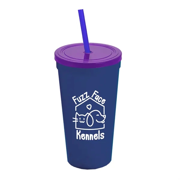 24 Oz. Stadium Cup With Straw And Lid... from ASI 40480 Koozie Group
