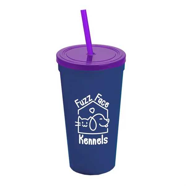 24 Oz. Stadium Cup With Straw And Lid... from ASI 40480 Koozie Group