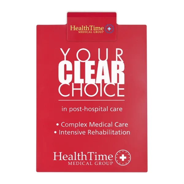 Letter clipboard holds an 8 1/2" x 11" writing pad with... from ASI 40480 Koozie Group