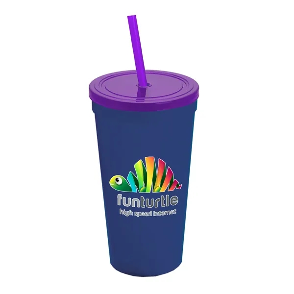 24 Oz. Stadium Cup With Straw And Lid... from ASI 40480 Koozie Group