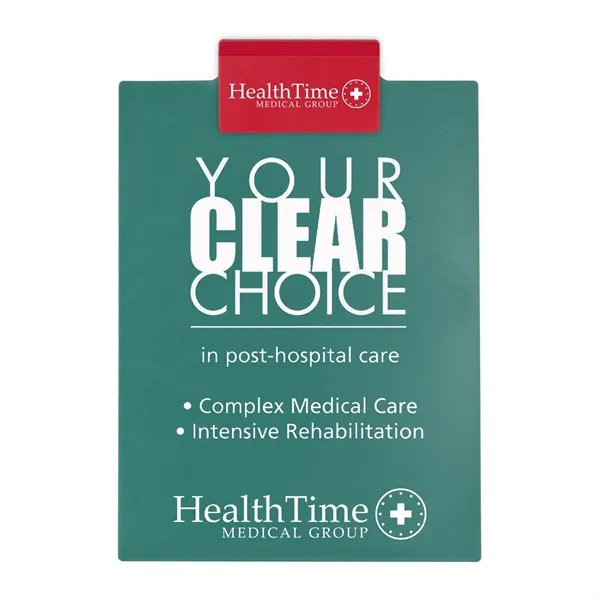 Letter clipboard holds an 8 1/2" x 11" writing pad with... from ASI 40480 Koozie Group