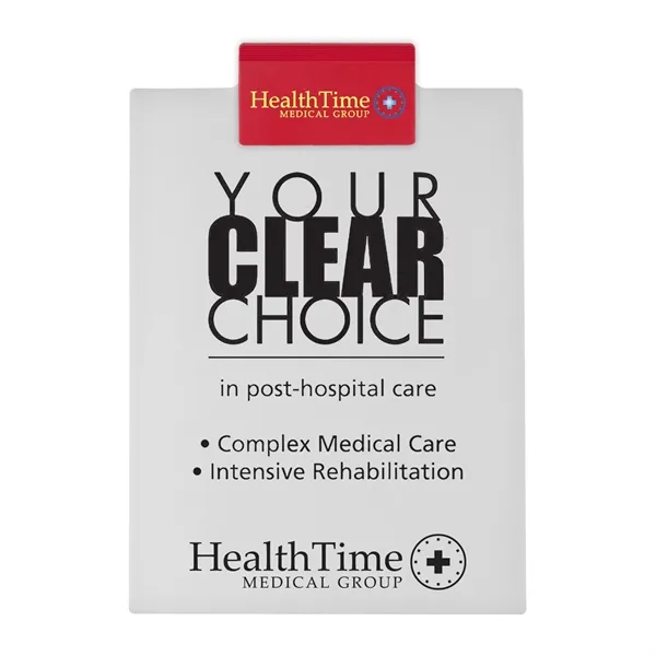 Letter clipboard holds an 8 1/2" x 11" writing pad with... from ASI 40480 Koozie Group