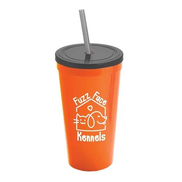 24 Oz. Stadium Cup With Straw And Lid... from ASI 40480 Koozie Group