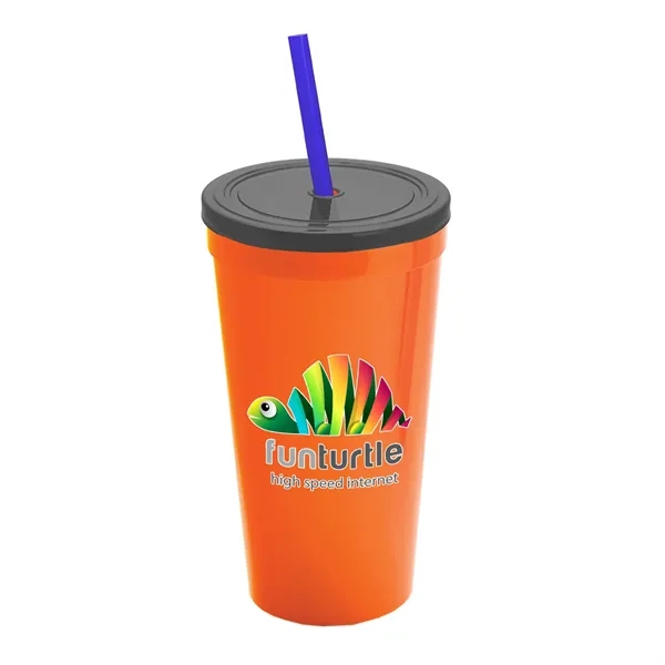24 Oz. Stadium Cup With Straw And Lid... from ASI 40480 Koozie Group