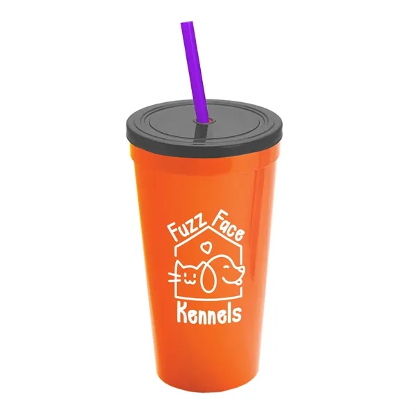 24 Oz. Stadium Cup With Straw And Lid... from ASI 40480 Koozie Group