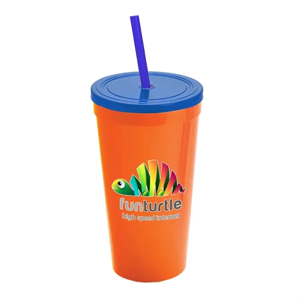 24 Oz. Stadium Cup With Straw And Lid... from ASI 40480 Koozie Group