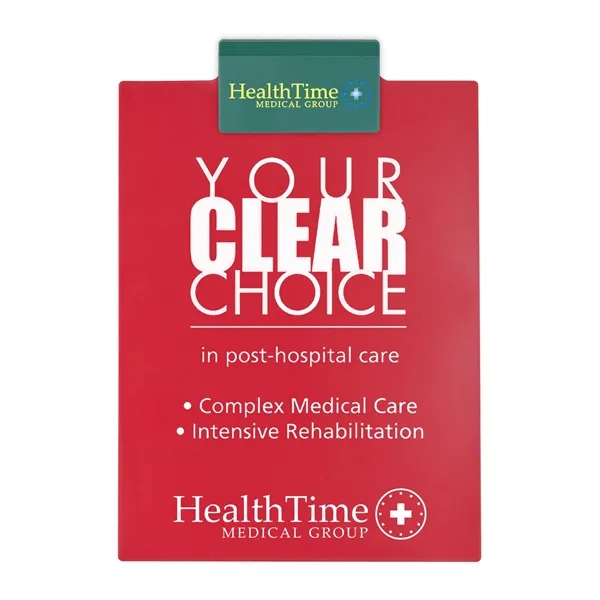 Letter clipboard holds an 8 1/2" x 11" writing pad with... from ASI 40480 Koozie Group