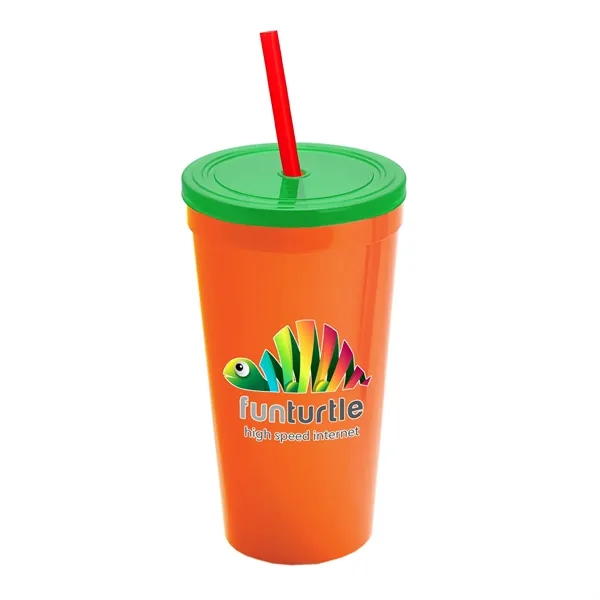 24 Oz. Stadium Cup With Straw And Lid... from ASI 40480 Koozie Group