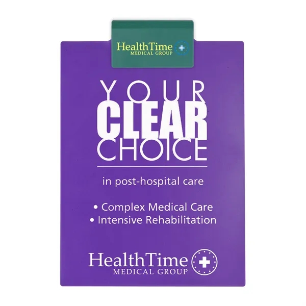 Letter clipboard holds an 8 1/2" x 11" writing pad with... from ASI 40480 Koozie Group