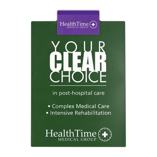 Letter clipboard holds an 8 1/2" x 11" writing pad with... from ASI 40480 Koozie Group