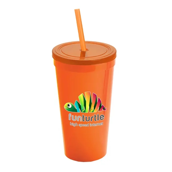 24 Oz. Stadium Cup With Straw And Lid... from ASI 40480 Koozie Group