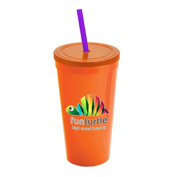 24 Oz. Stadium Cup With Straw And Lid... from ASI 40480 Koozie Group