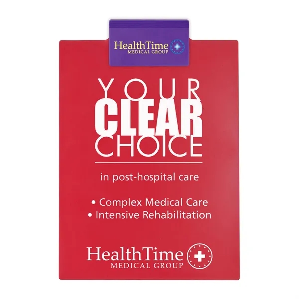 Letter clipboard holds an 8 1/2" x 11" writing pad with... from ASI 40480 Koozie Group