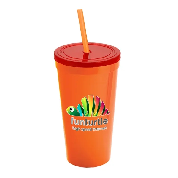 24 Oz. Stadium Cup With Straw And Lid... from ASI 40480 Koozie Group