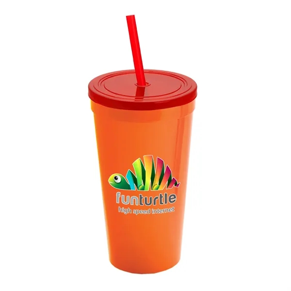 24 Oz. Stadium Cup With Straw And Lid... from ASI 40480 Koozie Group