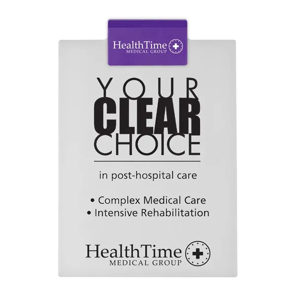 Letter clipboard holds an 8 1/2" x 11" writing pad with... from ASI 40480 Koozie Group