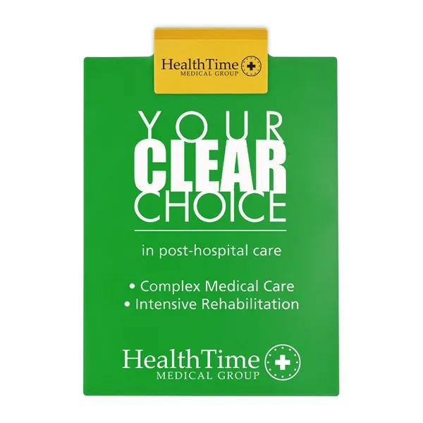 Letter clipboard holds an 8 1/2" x 11" writing pad with... from ASI 40480 Koozie Group