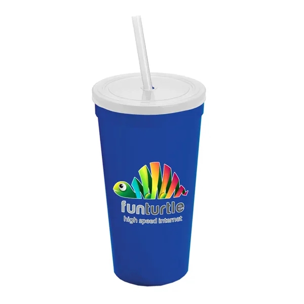 24 Oz. Stadium Cup With Straw And Lid... from ASI 40480 Koozie Group