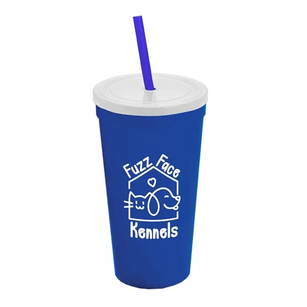 24 Oz. Stadium Cup With Straw And Lid... from ASI 40480 Koozie Group