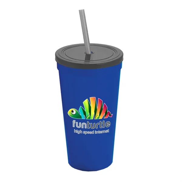24 Oz. Stadium Cup With Straw And Lid... from ASI 40480 Koozie Group