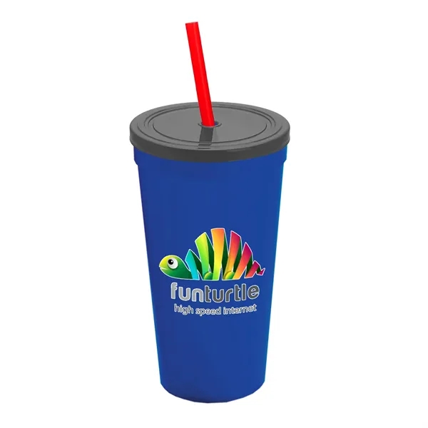 24 Oz. Stadium Cup With Straw And Lid... from ASI 40480 Koozie Group