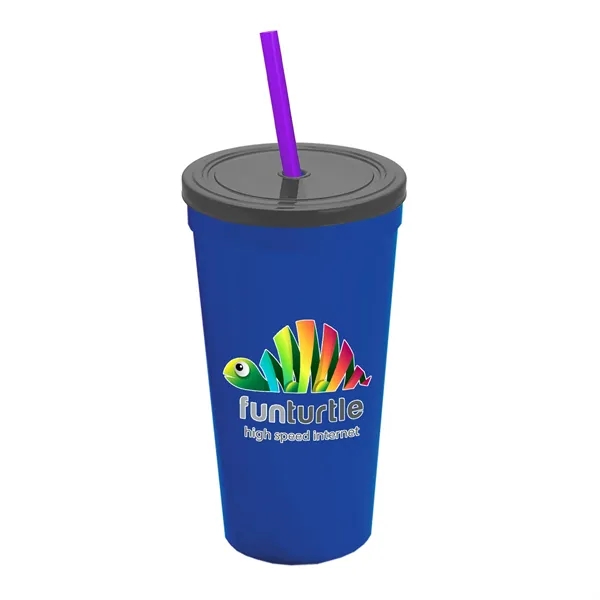 24 Oz. Stadium Cup With Straw And Lid... from ASI 40480 Koozie Group