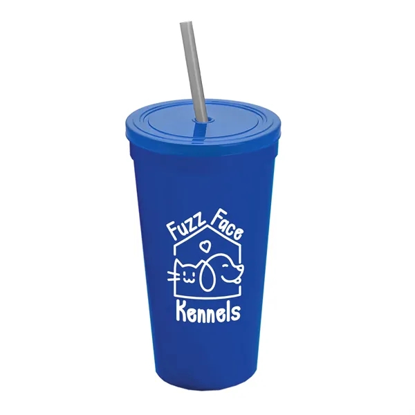 24 Oz. Stadium Cup With Straw And Lid... from ASI 40480 Koozie Group