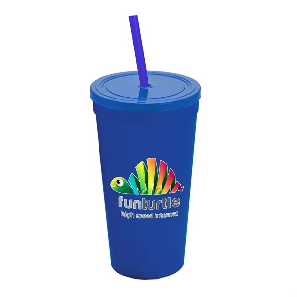 24 Oz. Stadium Cup With Straw And Lid... from ASI 40480 Koozie Group