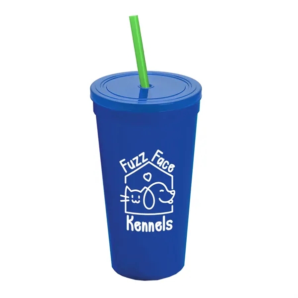 24 Oz. Stadium Cup With Straw And Lid... from ASI 40480 Koozie Group