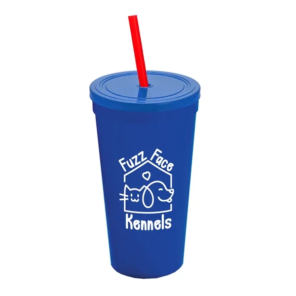 24 Oz. Stadium Cup With Straw And Lid... from ASI 40480 Koozie Group