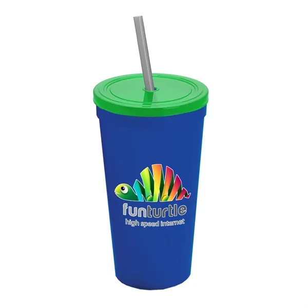 24 Oz. Stadium Cup With Straw And Lid... from ASI 40480 Koozie Group