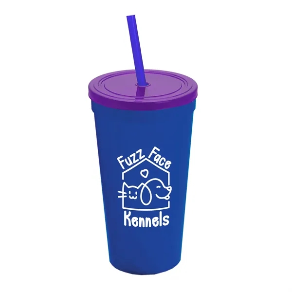 24 Oz. Stadium Cup With Straw And Lid... from ASI 40480 Koozie Group