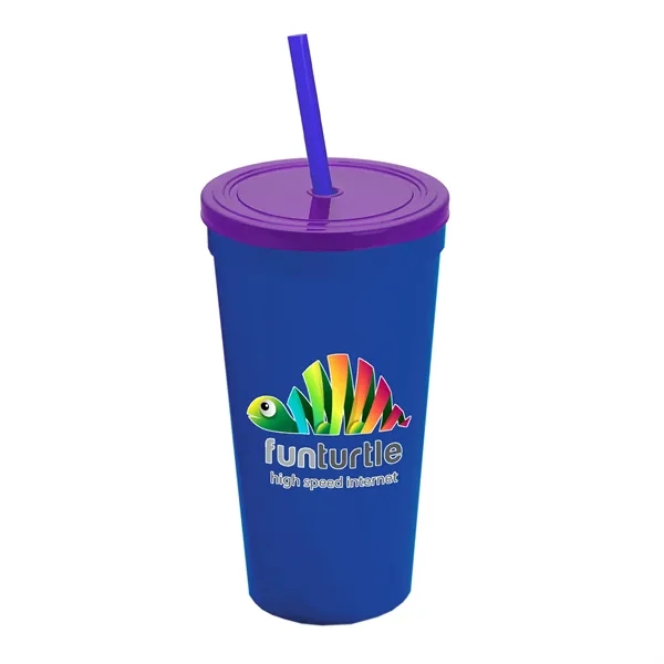 24 Oz. Stadium Cup With Straw And Lid... from ASI 40480 Koozie Group