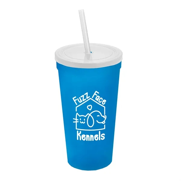 24 Oz. Stadium Cup With Straw And Lid... from ASI 40480 Koozie Group