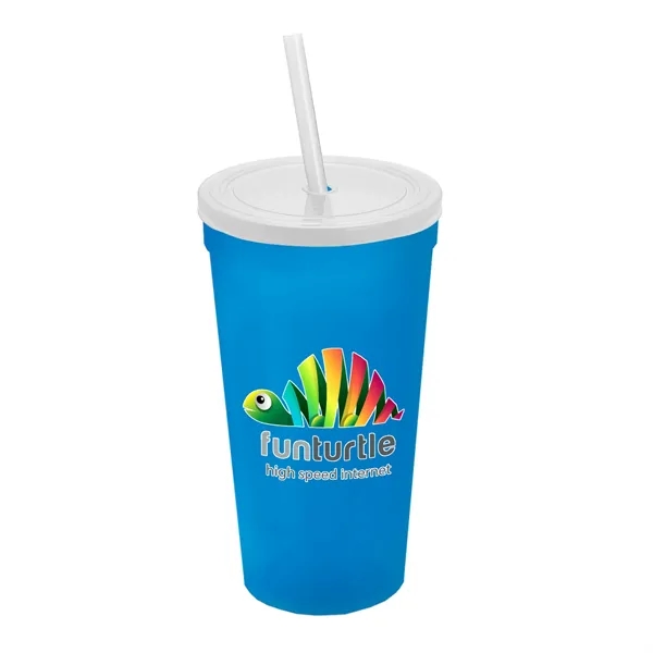 24 Oz. Stadium Cup With Straw And Lid... from ASI 40480 Koozie Group