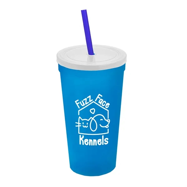 24 Oz. Stadium Cup With Straw And Lid... from ASI 40480 Koozie Group