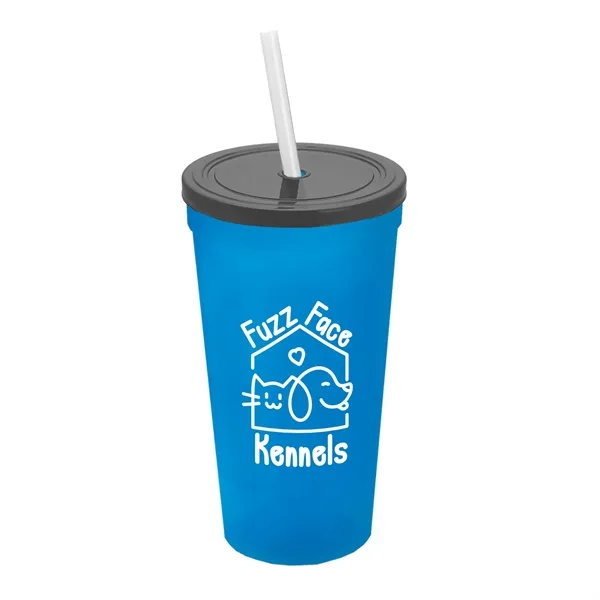 24 Oz. Stadium Cup With Straw And Lid... from ASI 40480 Koozie Group