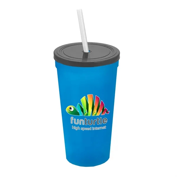 24 Oz. Stadium Cup With Straw And Lid... from ASI 40480 Koozie Group