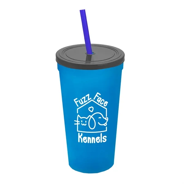 24 Oz. Stadium Cup With Straw And Lid... from ASI 40480 Koozie Group